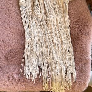 NWOT Liberty Love Fringe Boho Kimono. Size Small
